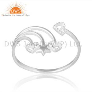 Heart And Stars Promise Ring For Valentine Love